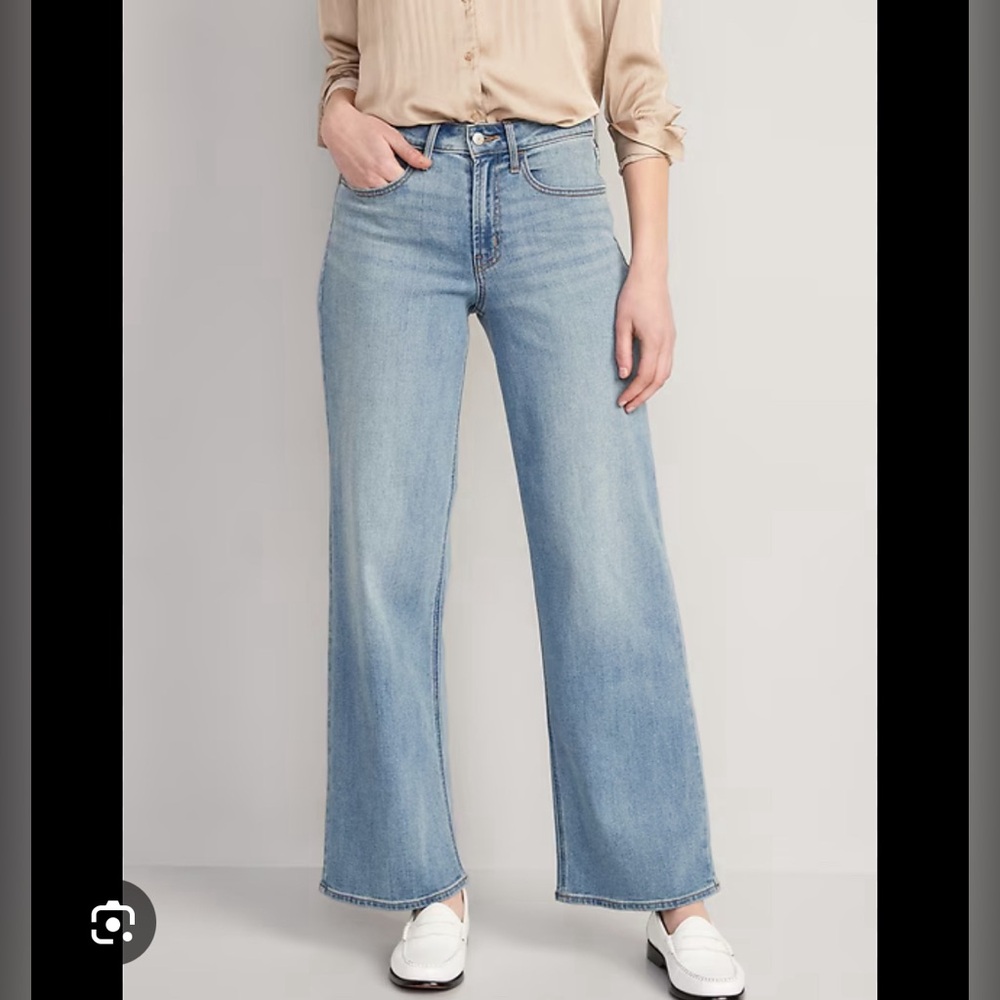 Wow Wide Leg Old Navy Medium Wash Jeans